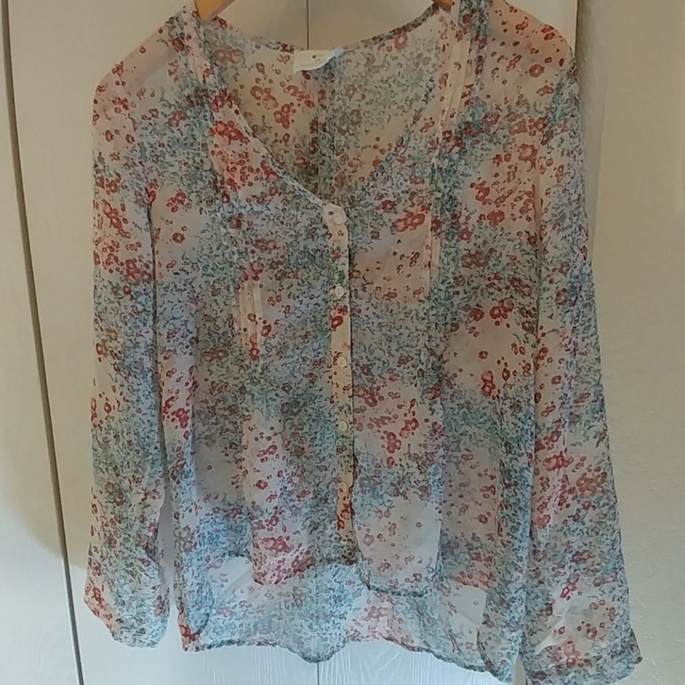 "Pins and Needles" See Thru Blouse XS